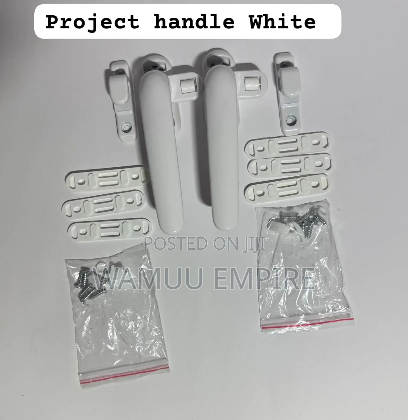 White Aluminium Window Handles
