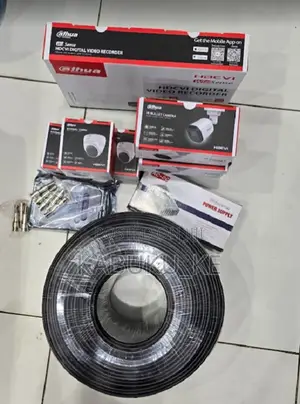 4 Channel CCTV Camera Full Kit With 4 Cameras-Dahua Complete Set