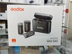 Godox Wec Kit 2 Wireless Lavalier Microphone With Noise Cancellation