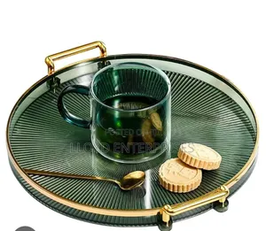 Acrylic Tray With Golden Handle