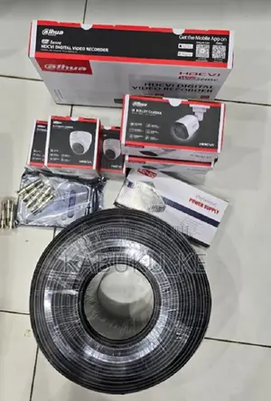 4 Channel CCTV Camera Complete Set With 4 Dahua Full Hd 1080p CCTV