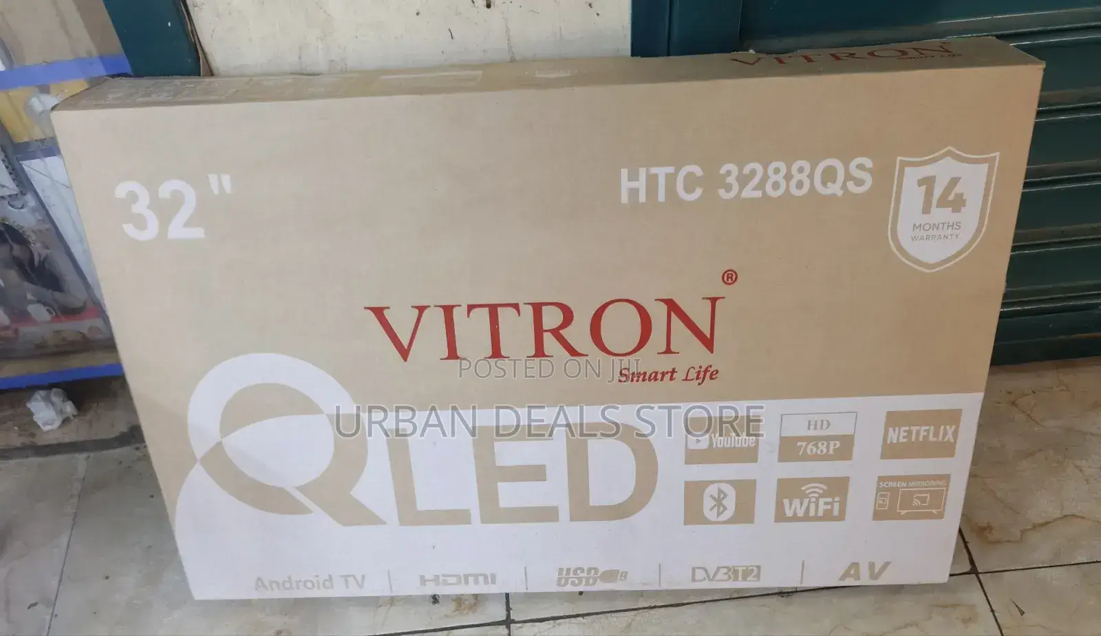 Vitron 32” Smart Android Frameless Model HTC 3288qs