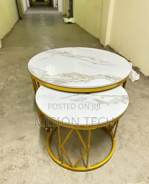 Modern Luxury 2in1 Pure Marble Nesting Tables.* 