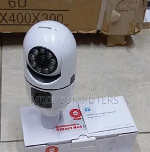 Smart Home Bulb Camera Two Lens Full View