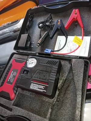 4-in-1 Car Jump Starter With Air Compressor, Power Bank,