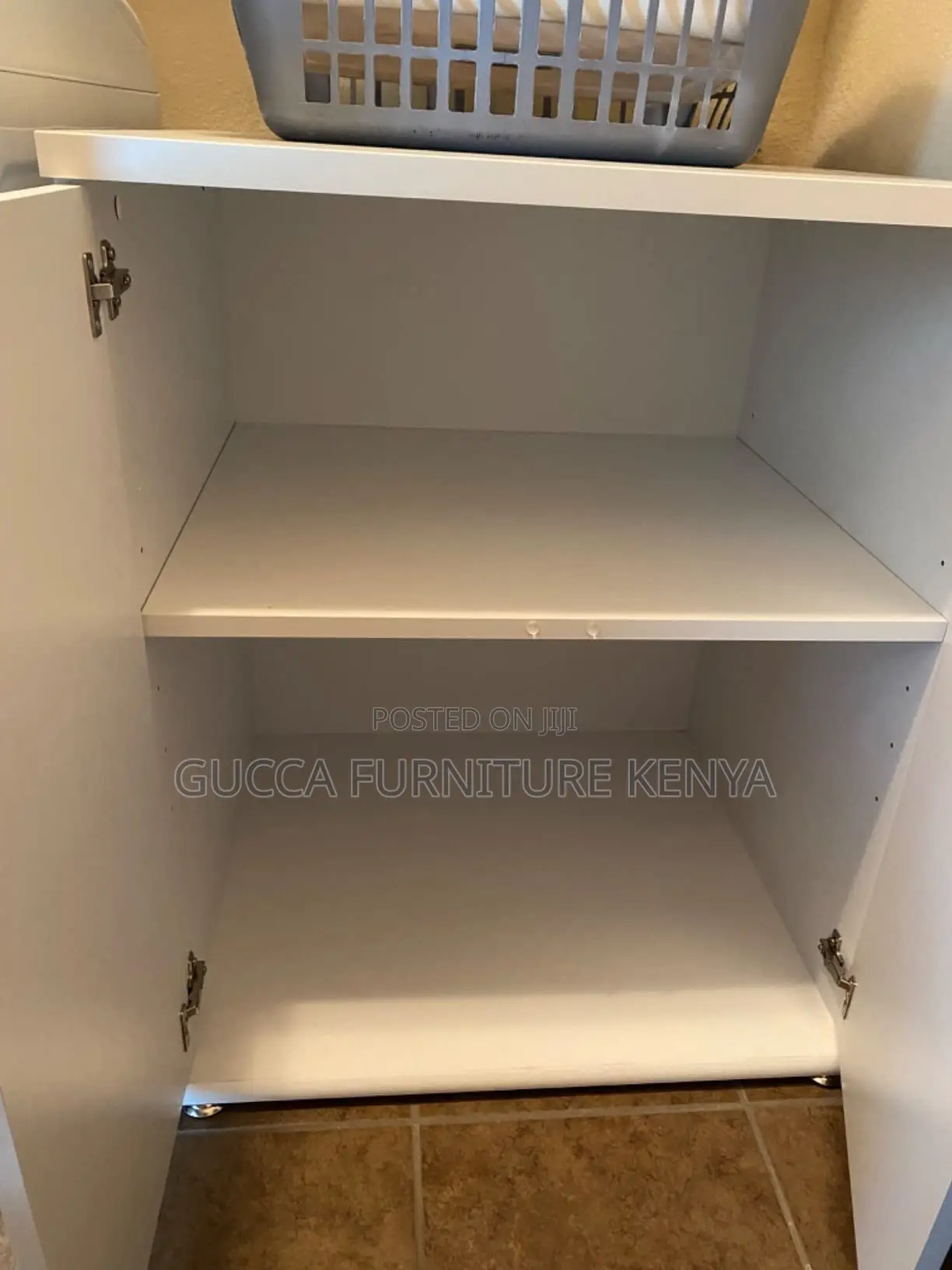 White Customized 2-Door Credenza Document Cabinet