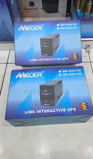 Mecer 850va Line Interactive Ups - Black.