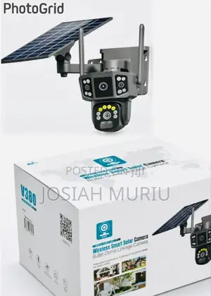 V380 CCTV 4g 4mp Solar Camera Sim Card Wireless