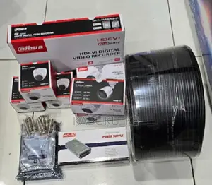 Dahua 4 Camera CCTV Kit With 4ch DVR and Installation Accessories