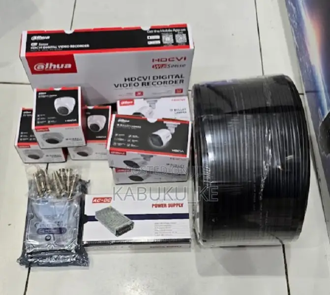 Dahua 4 Camera CCTV Kit 4ch DVR Home Office Security Package