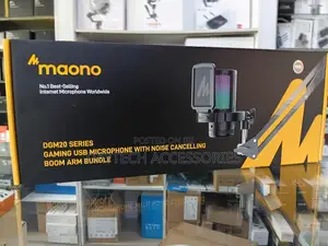 Maono Dgm20 Gamer Condenser Usb Gaming RGB Microphone With Boom Arm.
