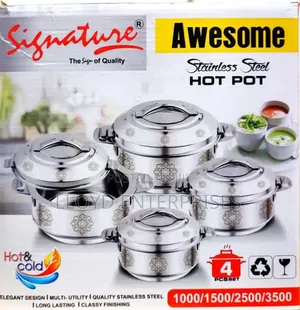 4pcs Signature Stainless Steel Hotpots