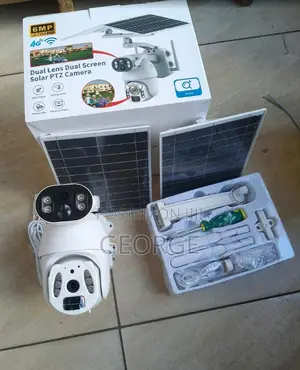 Ubox Dual Lens 6mp 4g Solar PTZ Camera Ubox Solar Powered