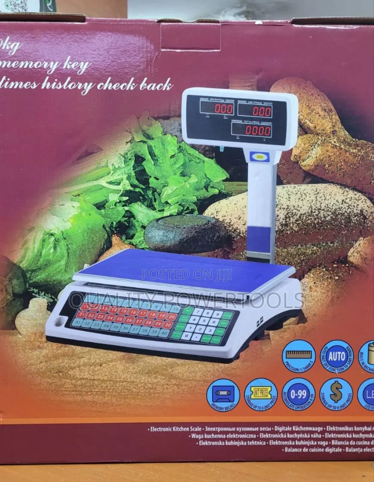 50kgs 40kg Memory Scale/Receipt Scale