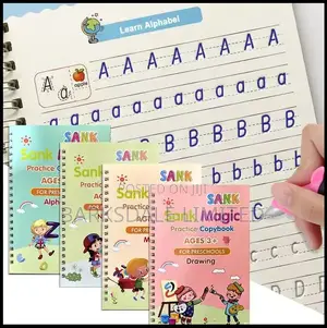 Kids Grooved Handwriting Sank Notebooks 3-5 Magic Writing School