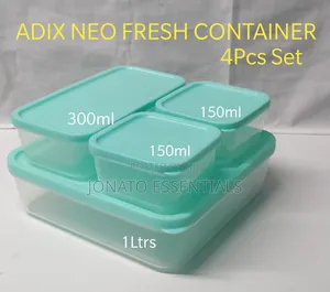 Food Storage Containers 4pcs Set - Adix Neo Fresh Kitchen Organizer