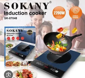 *Sokany Single Plate Electric Cooker Induction Cooker Sk-07048 220w-