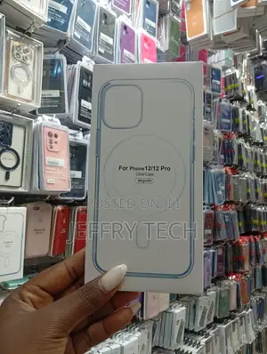 Clear Magnetic Case for the Apple iPhone 12 or iPhone 12 Pro.