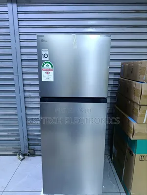 Lg 217l 2-Door Refrigerator, Smart Inverter Compressor System, Silver