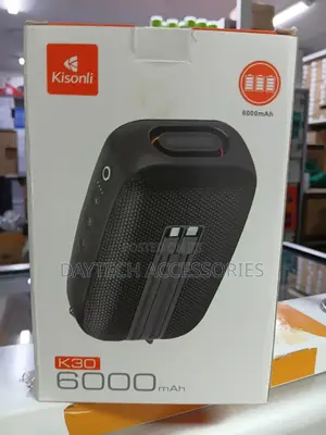 Kisonli Portable Bluetooth Speaker 6000mah With Power Bank