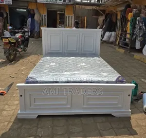White Wooden Bed (5*6)
