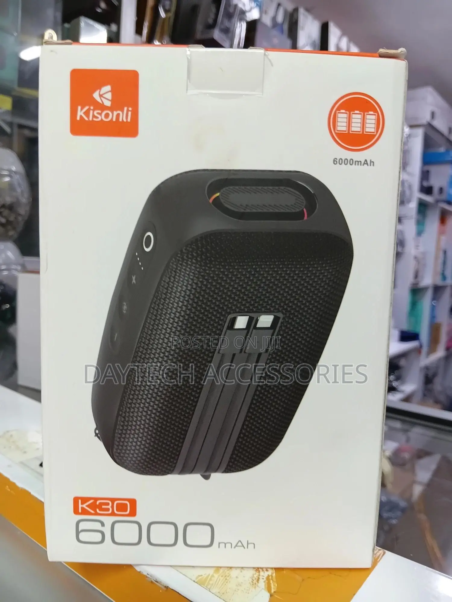 Kisonli Speaker Bluetooth RGB Speaker - Black