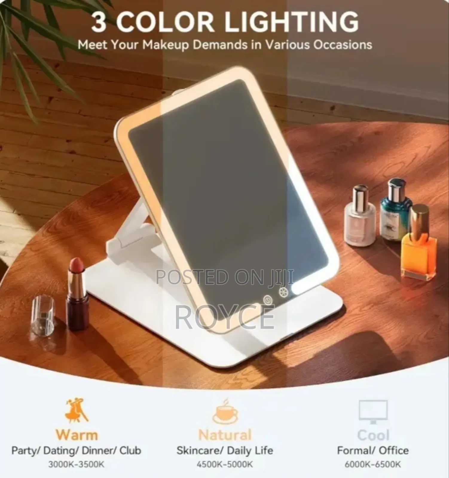 Rechargeable Travel Led Vanity Mirror