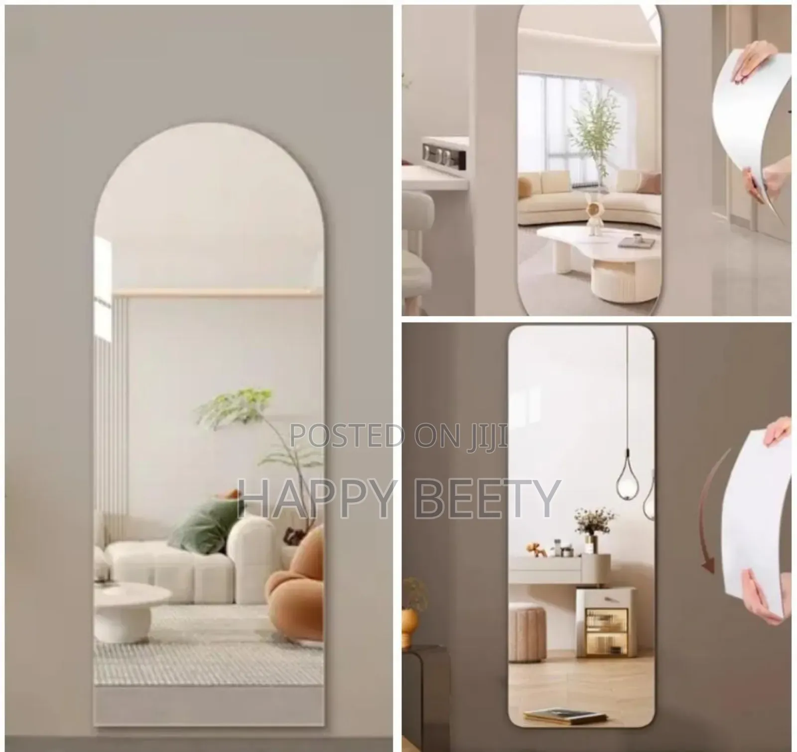 *Peel and Stick Unbreakable Mirror*