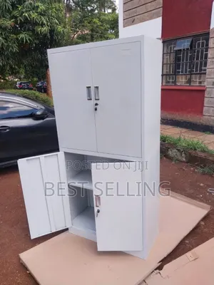 Classic White 4 Door Office Cabinet