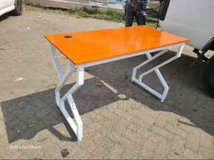 American Walnut Top Metallic Study Table