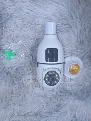 Smart V380 PTZ Bulb Camera Dual Lens Wifi 1080p Night Vision CCTV