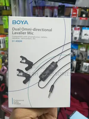 This Is a Boya by-M1dm Dual Omni-Directional Lavalier Microphone