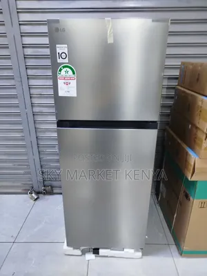 Lg 217l 2-Door Refrigerator, Smart Inverter Compressor System, Silver