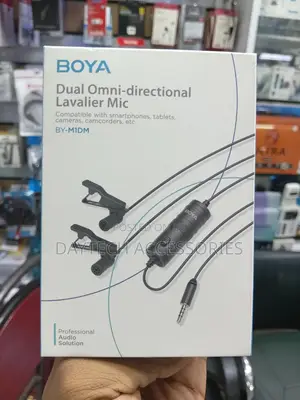 Boya by-M1dm Dual Lavalier Universal Microphone - Black