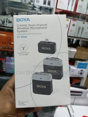 Boya by-M1v6 2.4ghz Dual-Channel Wireless Microphone System for iPhone