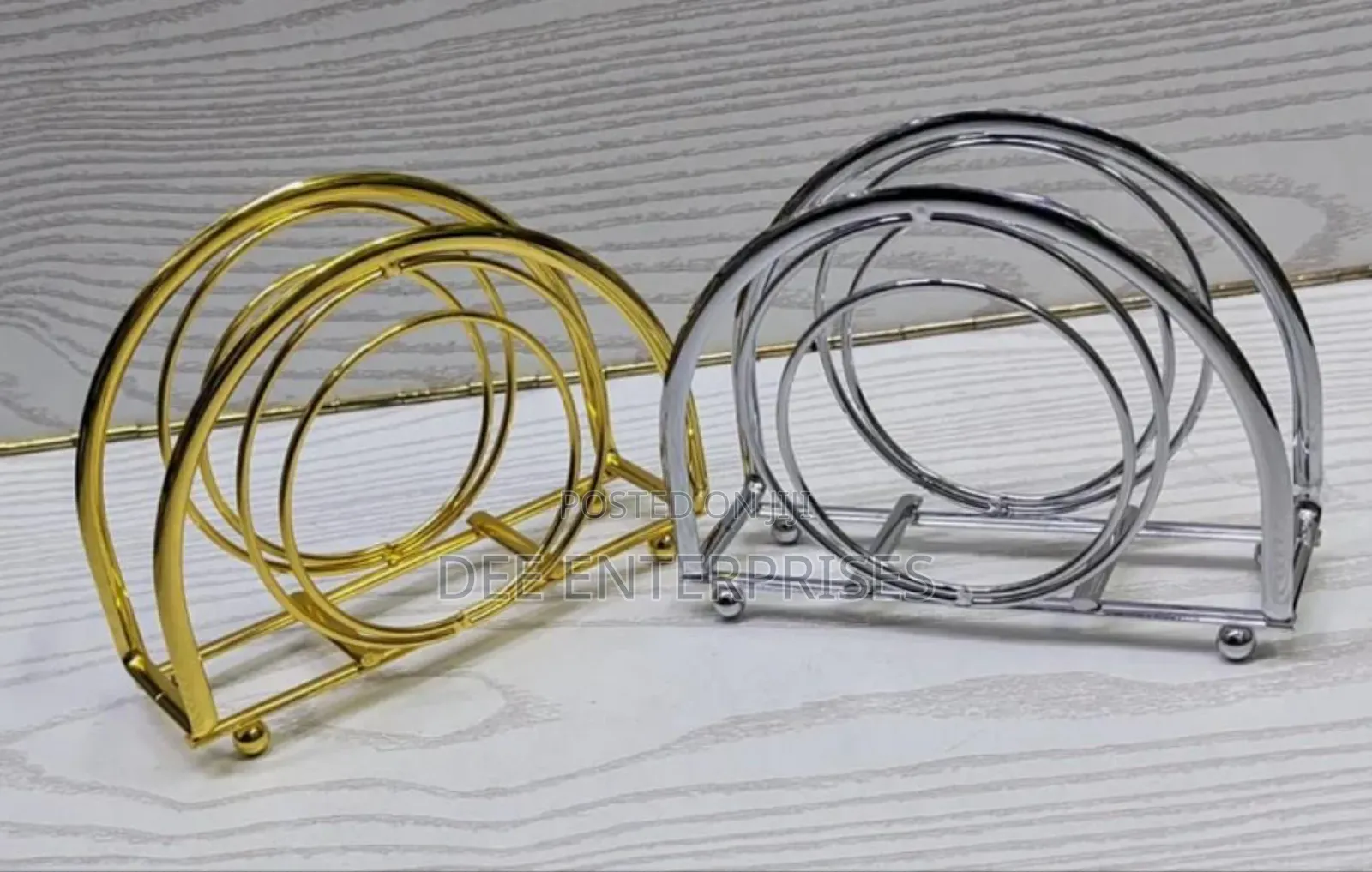 Gold/Silver Serviette Holder