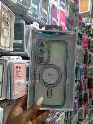 Doyers Clear Magnetic Case for the Samsung Galaxy A55 5g.