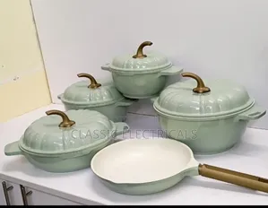 *9 PCS Usfe Pumpkin Granite Cookware Set