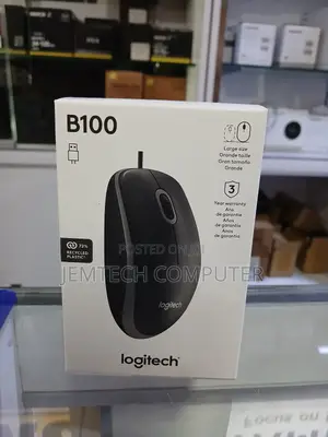 Logitech Business B100 Optical Wired Usb Mouse