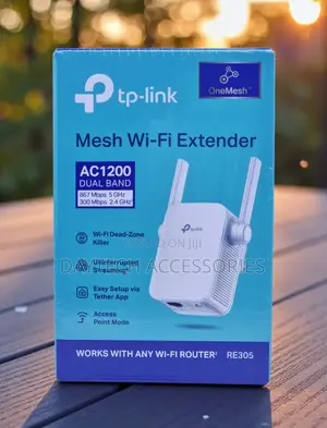 Tp-Link Ac1200 Dual Band Mesh Wi-Fi Extender - White