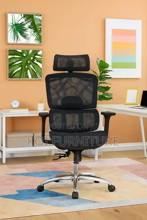 Office Chairs; Ergonomic High Back Office Seat With Orthopedic Support
