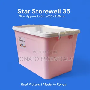 35l Plastic Storage Box With Lid - Star Storewell Organizer