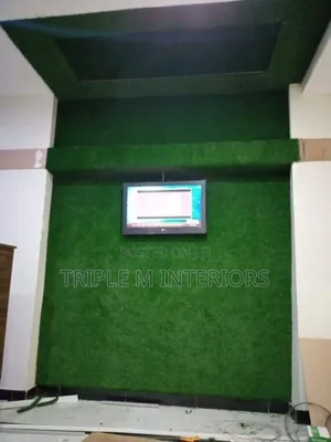 Green Turf Carpet Wall Cover