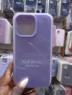 Lavender Silicone Case Designed for the Apple iPhone 15 Pro Max.