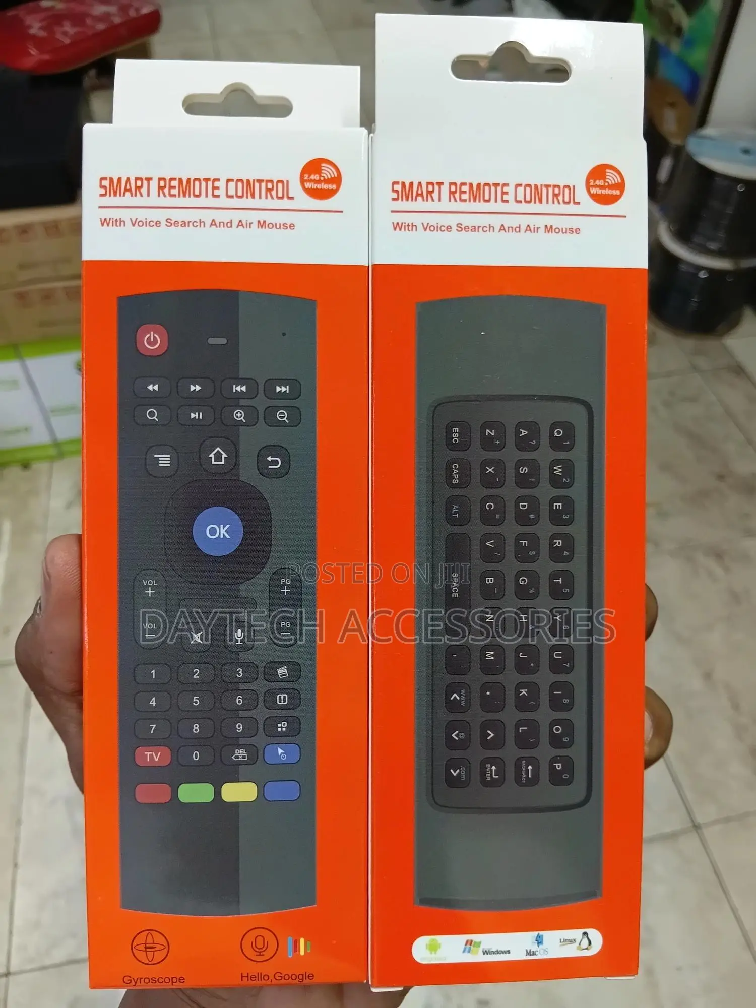 Ax3 Air Fly Mouse Universal Remote With Keyboard Intelligent