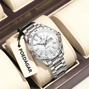 Poedagar Gents Watch 683 With Stainless Steel Straps