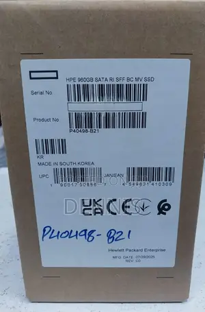 HPE 960gb Sata SSD 6G Read Intensive SFF Bc SSD – P40498-B21