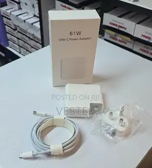 Apple Macbook Charger With Type-C 61w Cable Usb-C Laptop Power Adapter