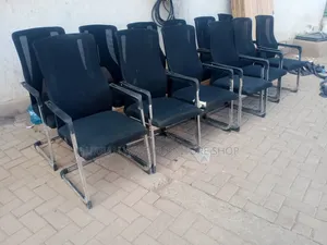 Black Visitors Waiting Chair 
