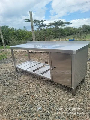 Stainless Steel Working Table With Lockable Drawers